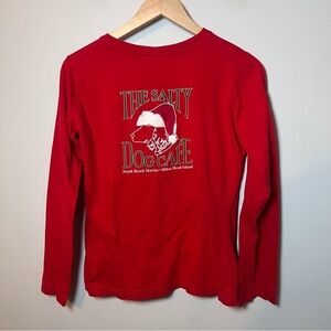 The Salty Dog Cafe L/S T-Shirt Women’s S Red Santa Hat - Hilton Head Island